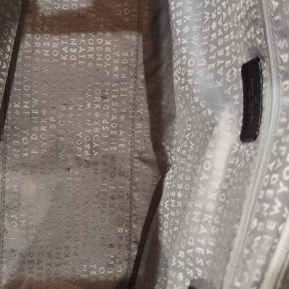 Kate Spade GUC Mavis Silver Taden Street Tote Shimmer Glitter Bag Purse CALLOUTS - Picture 9 of 16